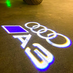 AUDI  A3 LOGO PROJECTOT LIGHTS  (quantity 1 = 2 Logo Films /2 door lights）Nr.12B104