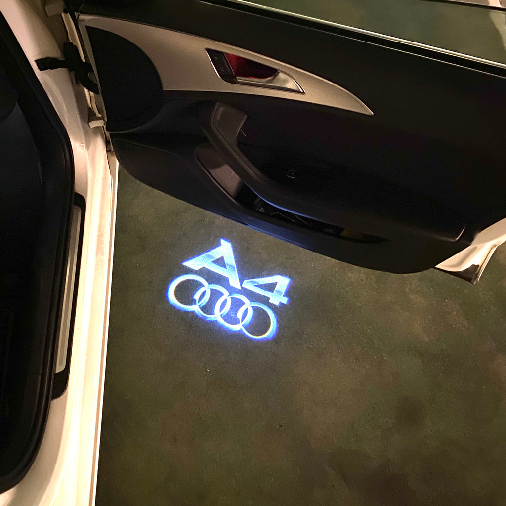 AUDI A4 LOGO PROJECTOT LIGHTS  (quantity 1 = 2 Logo Films /2 door lights）Nr.12B95