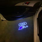AUDI  A4 LOGO PROJECTOT LIGHTS  (quantity 1 = 2 Logo Films /2 door lights）Nr.12B98