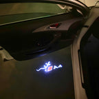 AUDI  A4 LOGO PROJECTOT LIGHTS  (quantity 1 = 2 Logo Films /2 door lights）Nr.12B99