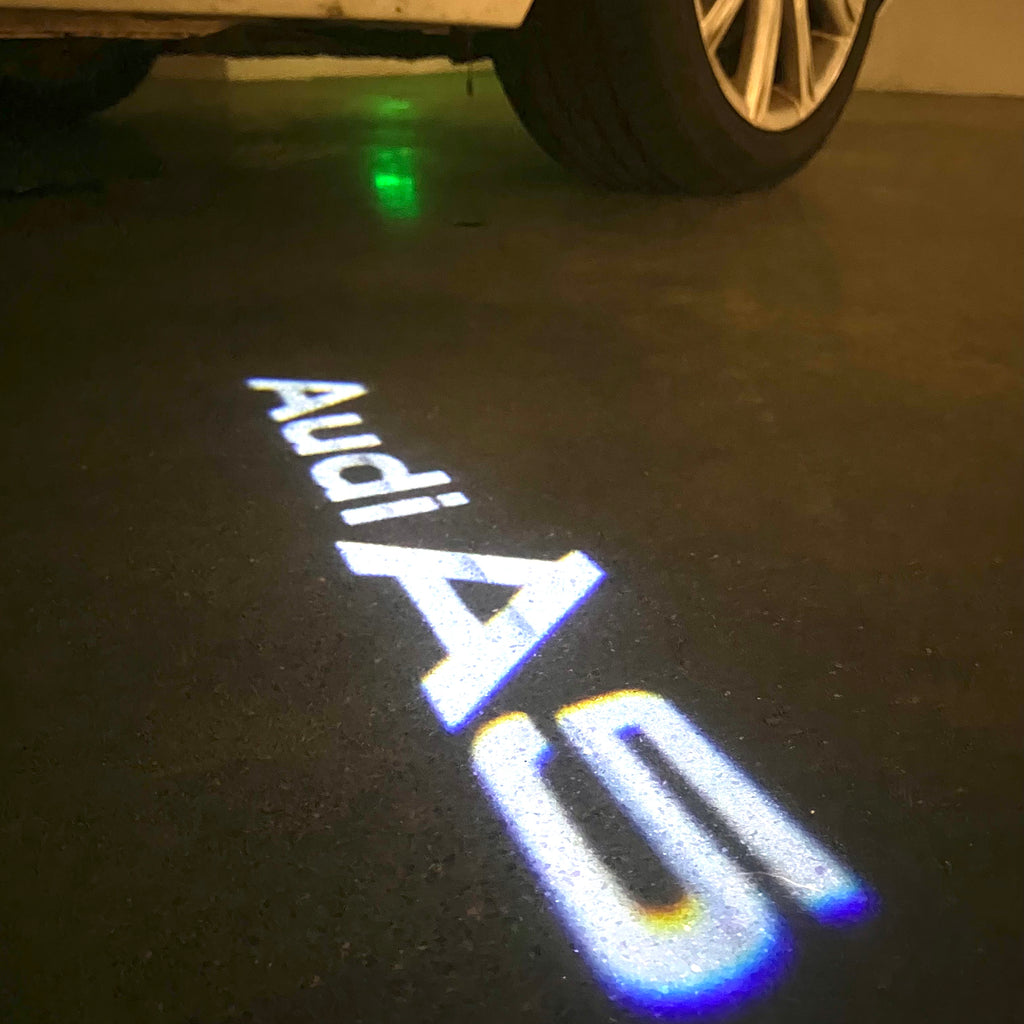 AUDI  A5 LOGO PROJECTOT LIGHTS  (quantity 1 = 2 Logo Films /2 door lights）Nr.12B78