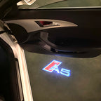 AUDI  A5  LOGO PROJECTOT LIGHTS  (quantity 1 = 2 Logo Films /2 door lights）Nr.12B97