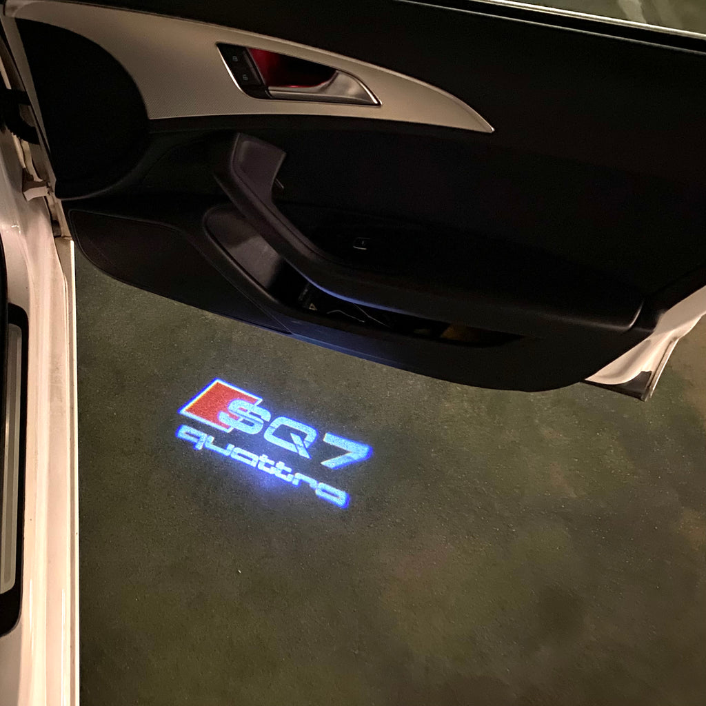 AUDI  SQ7 LOGO PROJECTOT LIGHTS  (quantity 1 = 2 Logo Films /2 door lights）Nr.12B64
