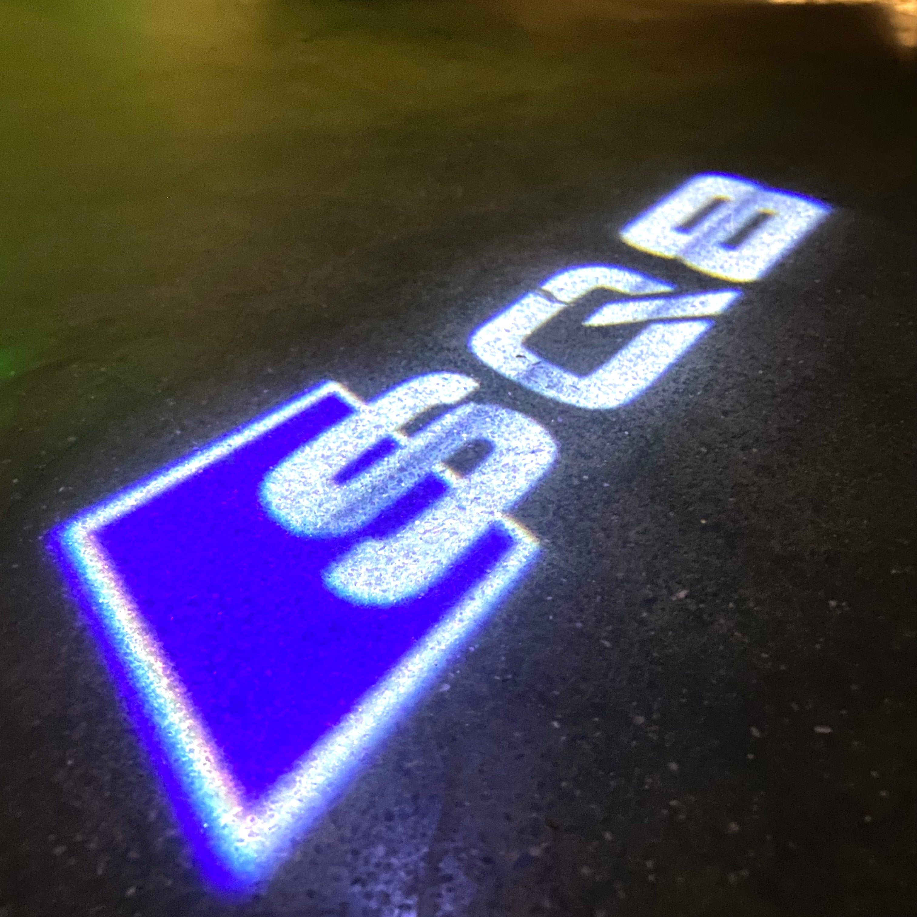 AUDI  SQ8 LOGO PROJECTOT LIGHTS  (quantity 1 = 2 Logo Films /2 door lights）Nr.12B75