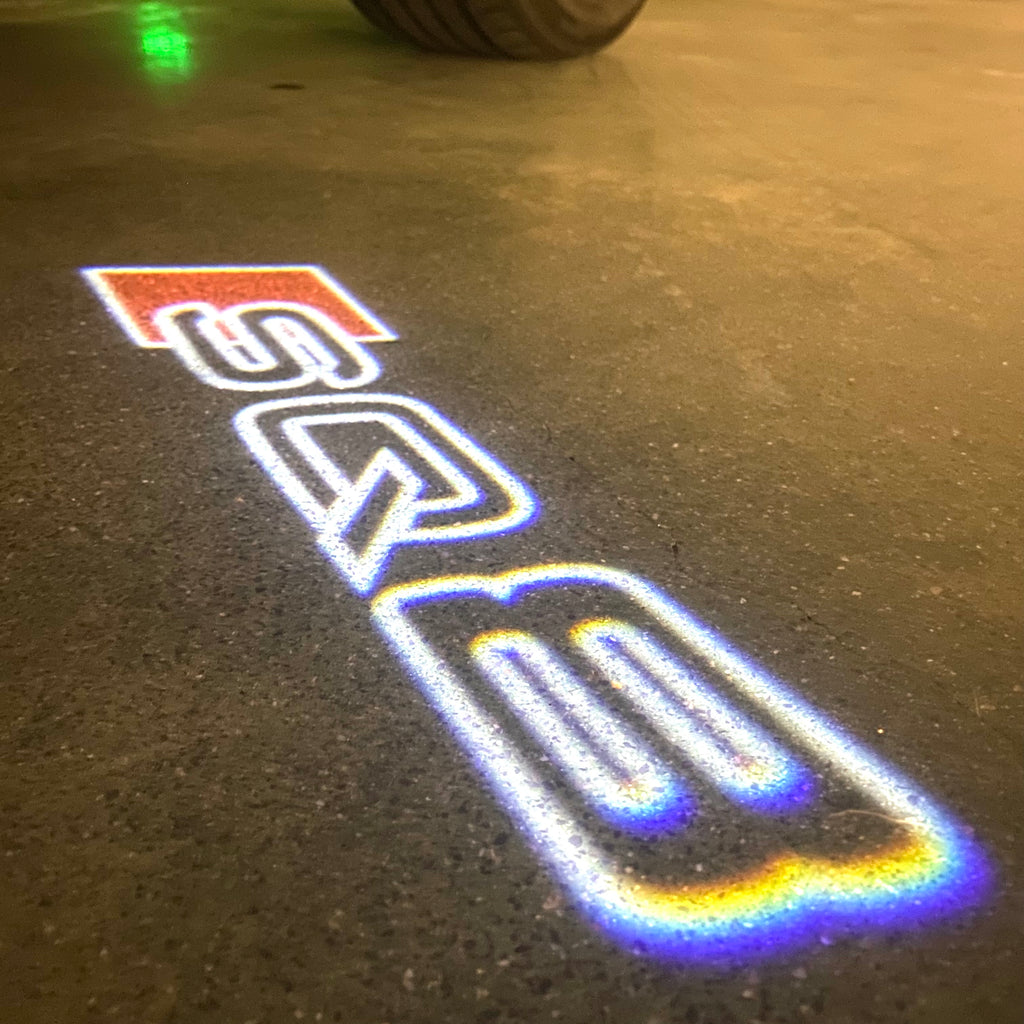 AUDI    SQ8 LOGO PROJECTOT LIGHTS  (quantity 1 = 2 Logo Films /2 door lights）Nr.12B94