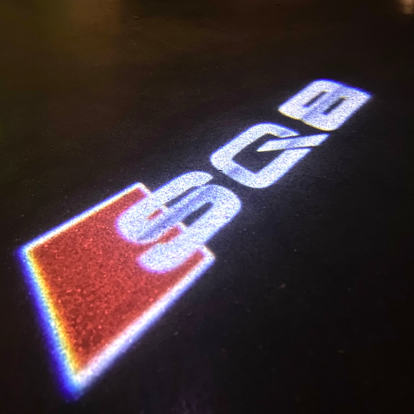 AUDI  SQ8 LOGO PROJECTOT LIGHTS  (quantity 1 = 2 Logo Films /2 door lights）Nr.12B90