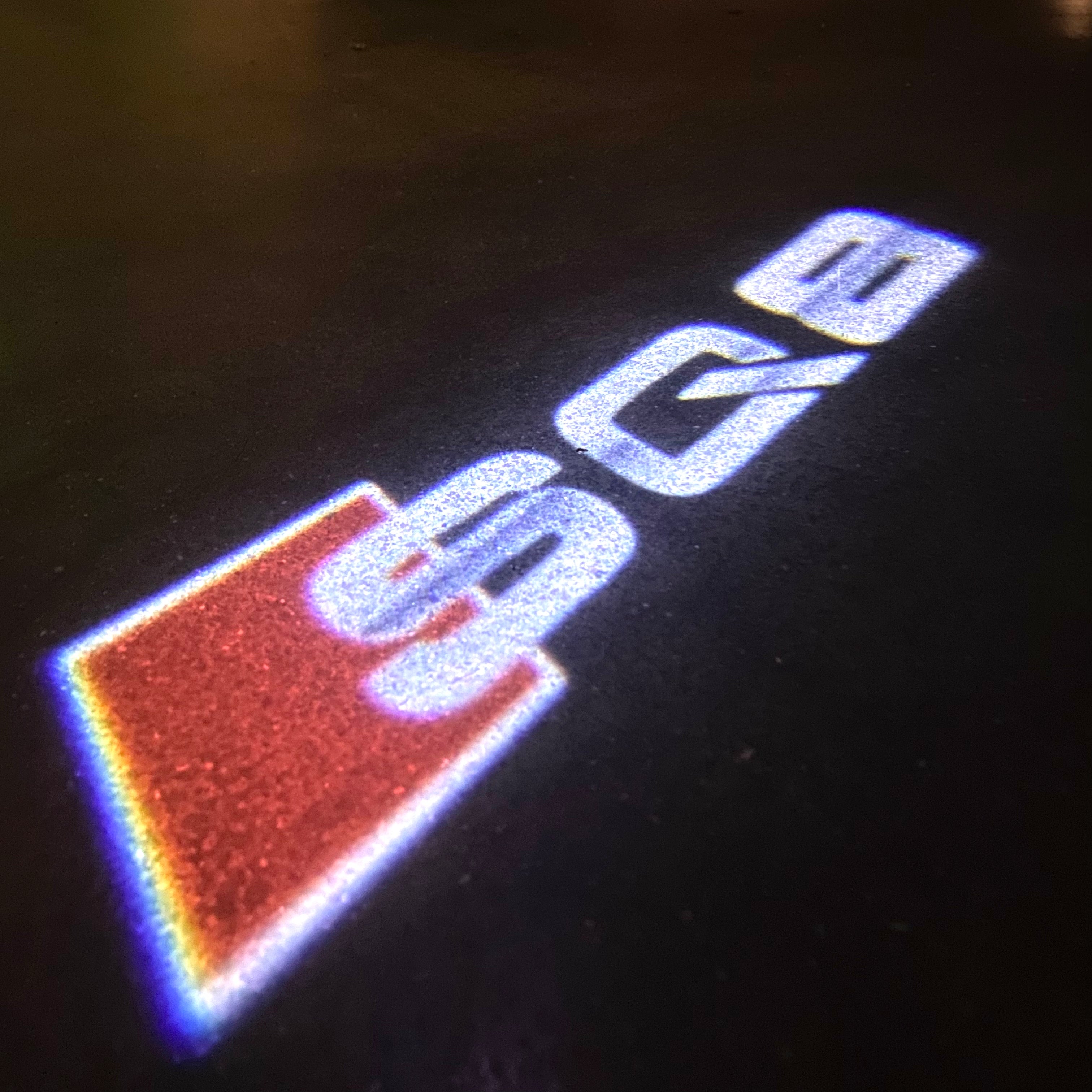 AUDI  SQ8 LOGO PROJECTOT LIGHTS  (quantity 1 = 2 Logo Films /2 door lights）Nr.12B90