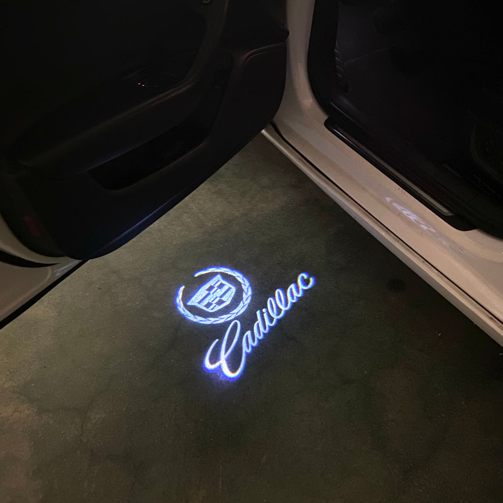 CADILLAC ORIGINAL LOGO PROJECTOT LIGHTS Nr.9722 (quantity 1 = 2 Logo Films /2 door lights）