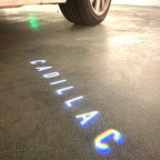 CADILLAC ORIGINAL LOGO PROJECTOT LIGHTS Nr.9749 (quantity 1 = 2 Logo Films /2 door lights）