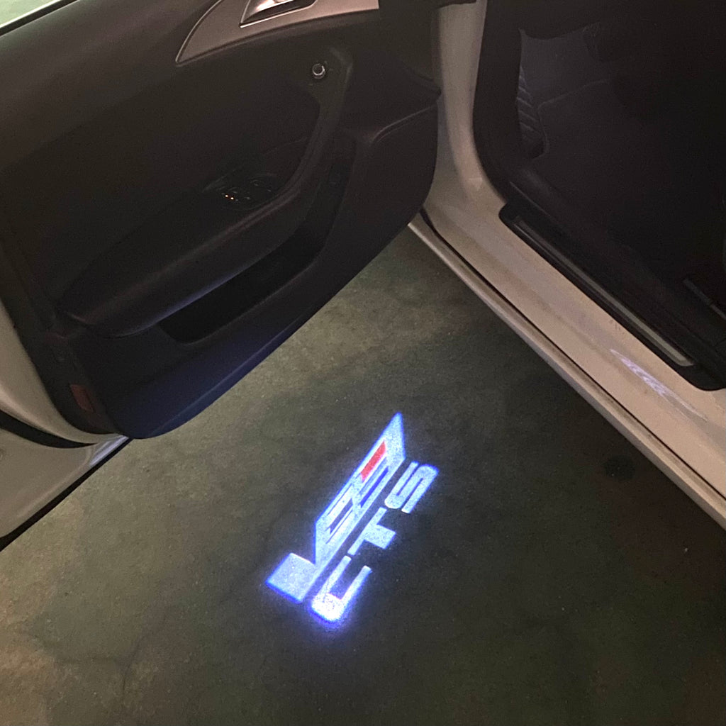 CADILLAC CTS L LOGO PROJECTOT LIGHTS Nr.9751 (quantity 1 = 2 Logo Films /2 door lights）