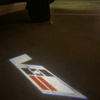 AUDI LOGO PROJECTOT LIGHTS Nr.19 (Menge 1 = 2 Logo Folien /2 Türleuchten)