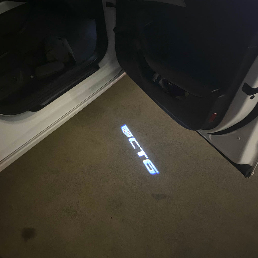 CADILLAC CT6 LOGO PROJECTOT LIGHTS Nr.9795 (quantity 1 = 2 Logo Films /2 door lights）