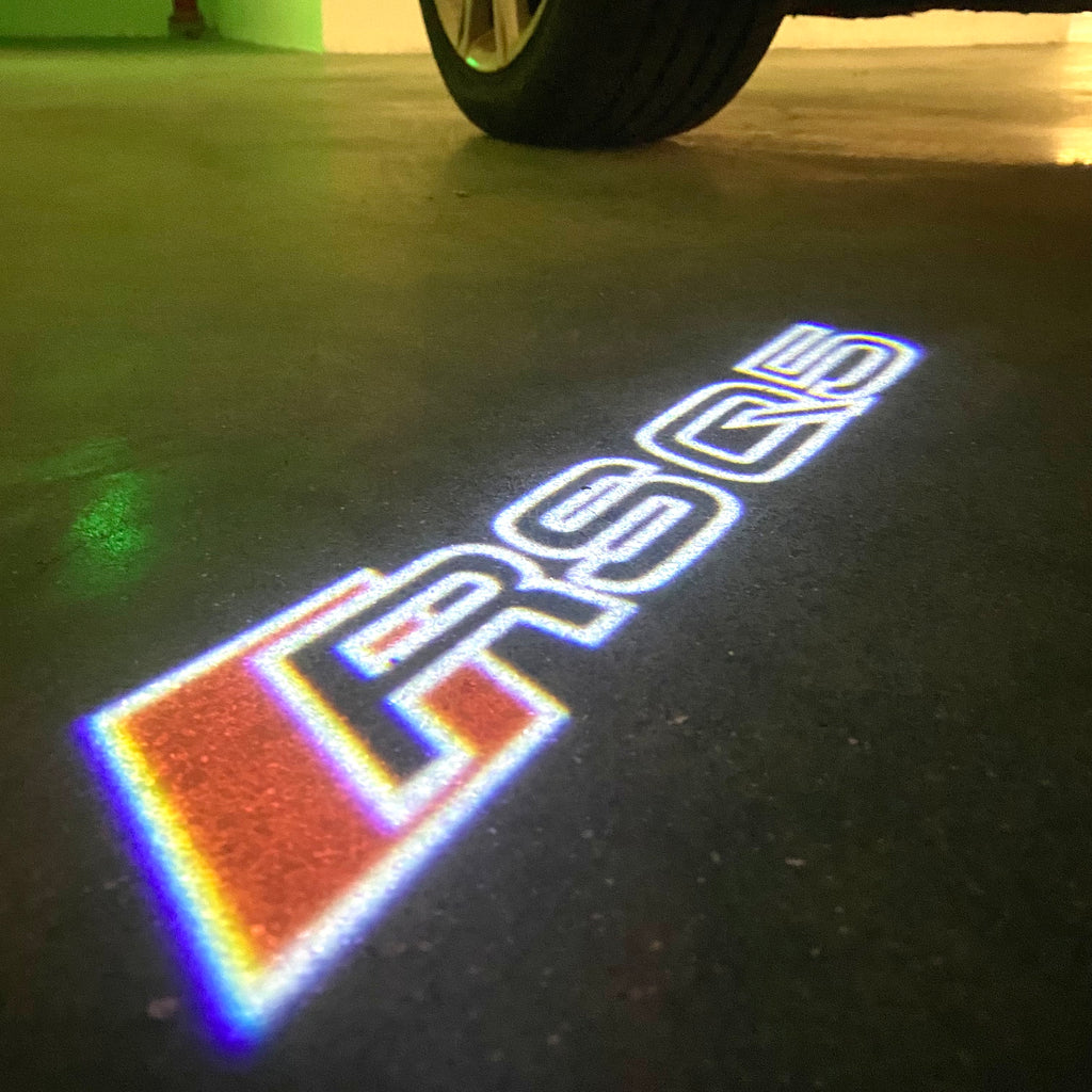 AUDI  RSQ5 LOGO PROJECTOT LIGHTS  (quantity 1 = 2 Logo Films /2 door lights）Nr.12B92