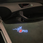 AUDI  R8 LOGO PROJECTOT LIGHTS  (quantity 1 = 2 Logo Films /2 door lights）Nr.12B25