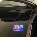 AUDI  R8 LOGO PROJECTOT LIGHTS  (quantity 1 = 2 Logo Films /2 door lights）Nr.12B19