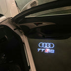 AUDI  TTRS LOGO PROJECTOT LIGHTS  (quantity 1 = 2 Logo Films /2 door lights）Nr.12B50