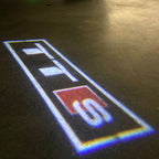 AUDI  TTS LOGO PROJECTOT LIGHTS  (quantity 1 = 2 Logo Films /2 door lights）Nr.12B21