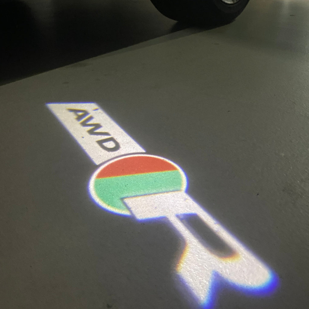 JAGUAR AWD R LOGO PROJECROTR LIGHTS Nr.68  (quantity 1 = 1 sets/2 door lights)