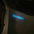 SKODA ORIGINAL LOGO PROJECTOT LIGHTS Nr.39 (quantity  1 =  2 Logo Film /  2 door lights)