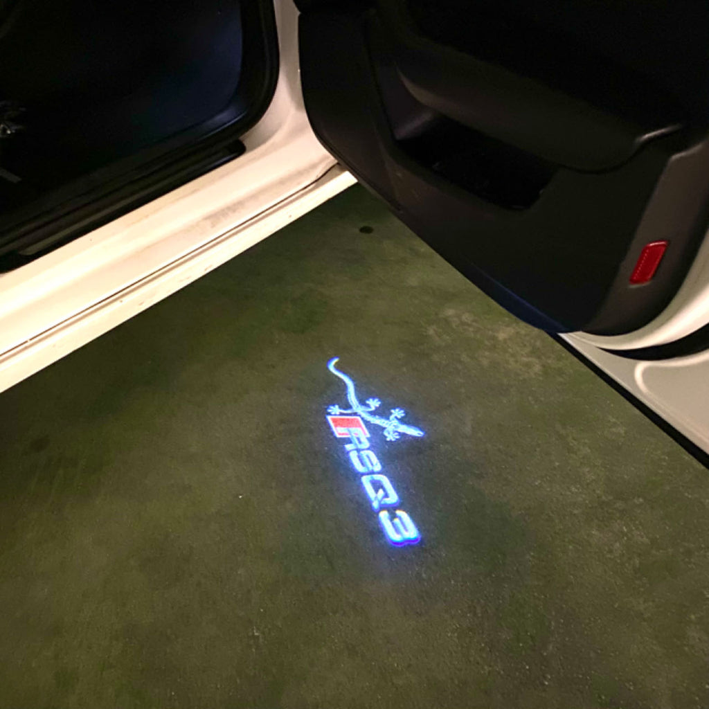 AUDI  RSQ3 LOGO PROJECTOT LIGHTS  (quantity 1 = 2 Logo Films /2 door lights）Nr.12B57