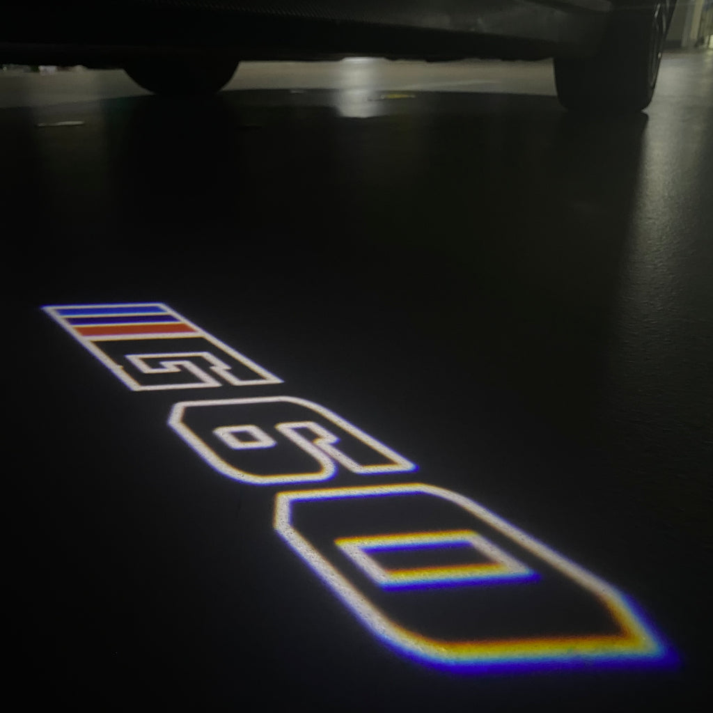 LUCES DE PROYECTOR DEL LOGOTIPO BMW M3 Nr.24 (cantidad 1 = 1 juegos / 2 luces de puerta)