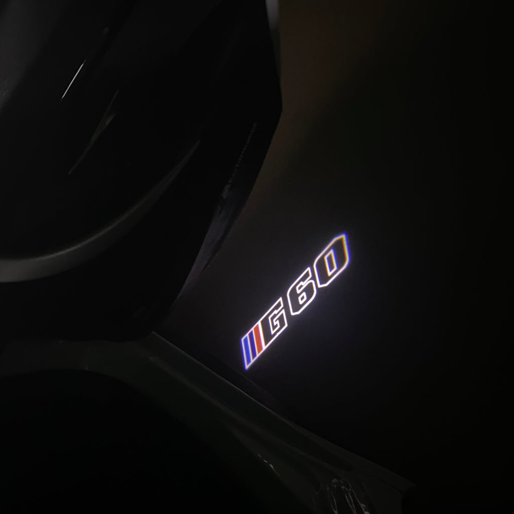 LUCES DE PROYECTOR DEL LOGOTIPO BMW M3 Nr.24 (cantidad 1 = 1 juegos / 2 luces de puerta)