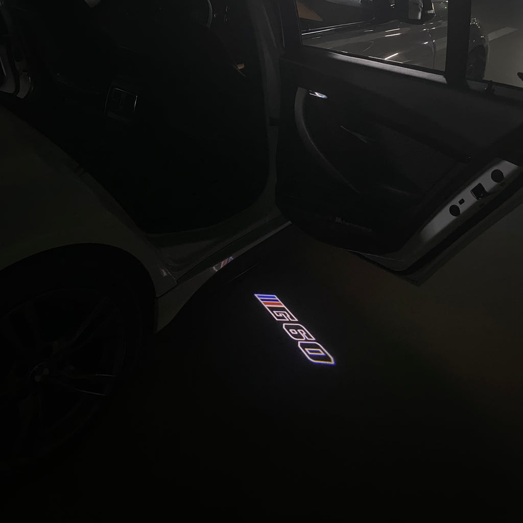 LUCES DE PROYECTOR DEL LOGOTIPO BMW M3 Nr.24 (cantidad 1 = 1 juegos / 2 luces de puerta)