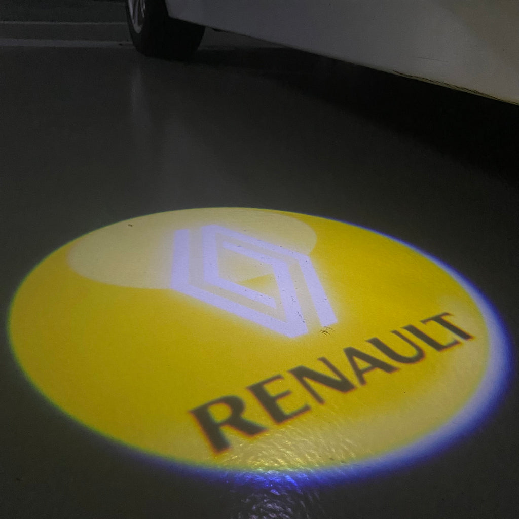RENAULT ORIGINAL LOGO PROJECROTR LIGHTS Nr.0946 (quantity  1 =  2 Logo Film & 2 door lights)