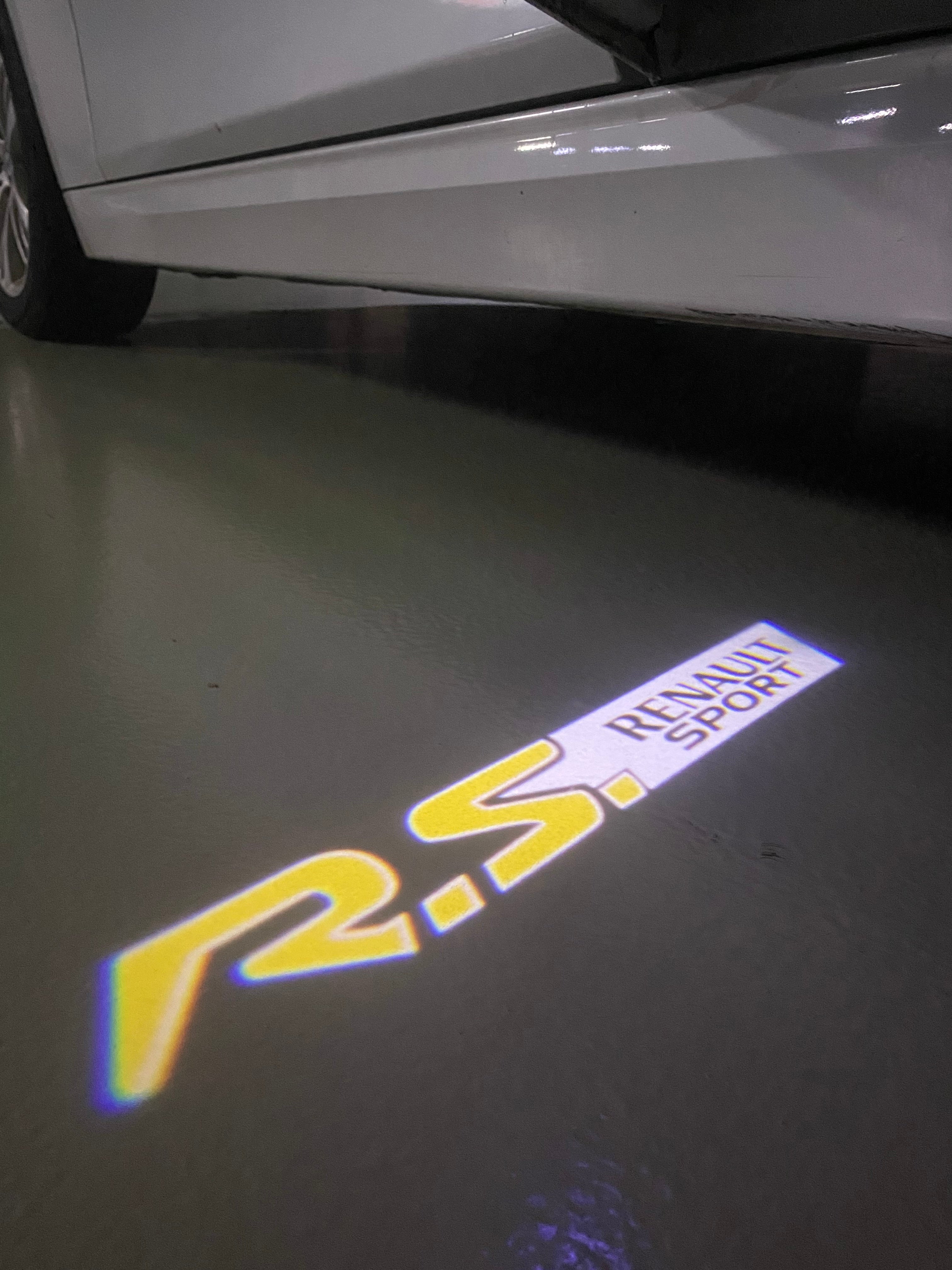 RENAULT RS LOGO PROJECROTR LIGHTS Nr.0940 (quantity  1 =  2 Logo Film & 2 door lights)