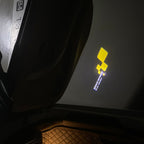 RENAULT Sport LOGO PROJECROTR LIGHTS Nr.0911 (quantity  1 =  2 Logo Film & 2 door lights)