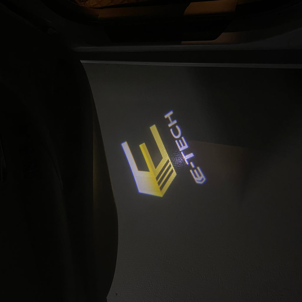 RENAULT E TECH LOGO PROJECROTR LIGHTS Nr.0949 (quantity  1 =  2 Logo Film & 2 door lights)