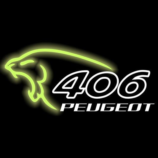PEUGEOT  406  LOGO PROJECTOT LIGHTS (quantity 1 = 1 sets/2 door lights) Nr.6024q28