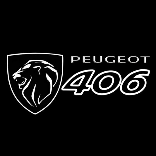 PEUGEOT  406  LOGO PROJECTOT LIGHTS (quantity 1 = 1 sets/2 door lights) Nr.6024q29