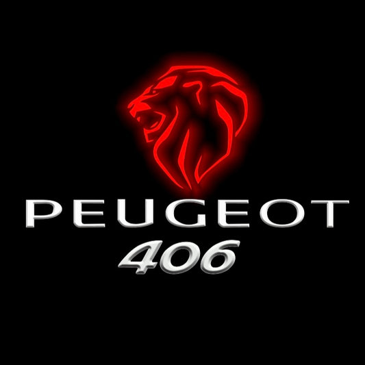 PEUGEOT  406  LOGO PROJECTOT LIGHTS (quantity 1 = 1 sets/2 door lights) Nr.6024q27