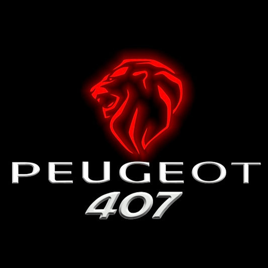 PEUGEOT  407  LOGO PROJECTOT LIGHTS (quantity 1 = 1 sets/2 door lights) Nr.6024q34