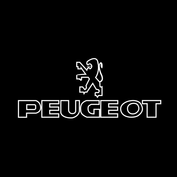 PEUGEOT ORIGINAL  LOGO PROJECTOT LIGHTS (quantity 1 = 1 sets/2 door lights) Nr.6024q69