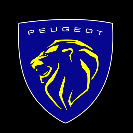 PEUGEOT ORIGINAL  LOGO PROJECTOT LIGHTS (quantity 1 = 1 sets/2 door lights) Nr.6024q74