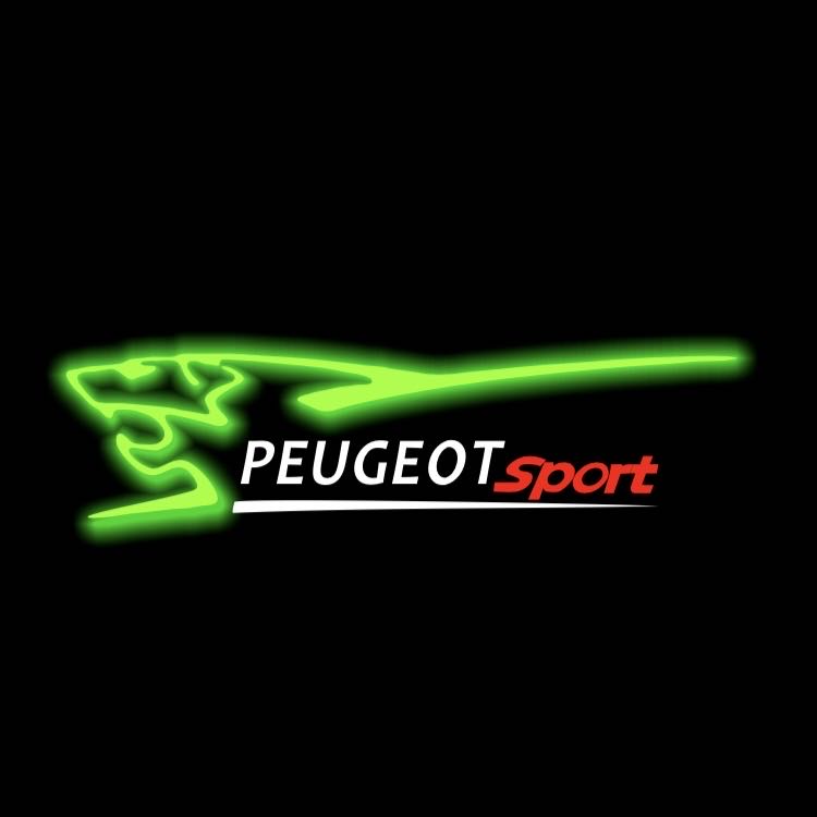 PEUGEOT SPORT  LOGO PROJECTOT LIGHTS (quantity 1 = 1 sets/2 door lights) Nr.6024q75