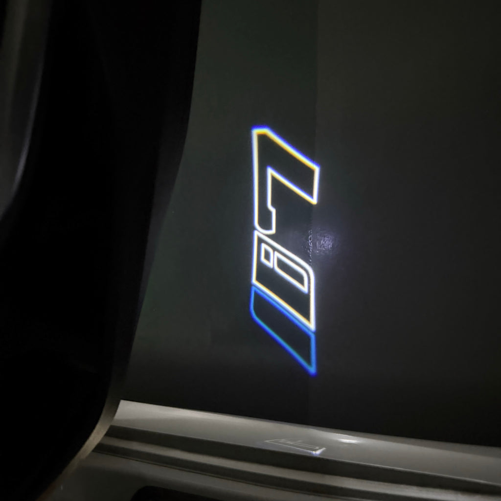LUCES DE PROYECTOR DEL LOGOTIPO BMW M3 Nr.24 (cantidad 1 = 1 juegos / 2 luces de puerta)