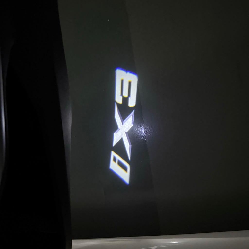LUCES DE PROYECTOR DEL LOGOTIPO BMW M3 Nr.24 (cantidad 1 = 1 juegos / 2 luces de puerta)
