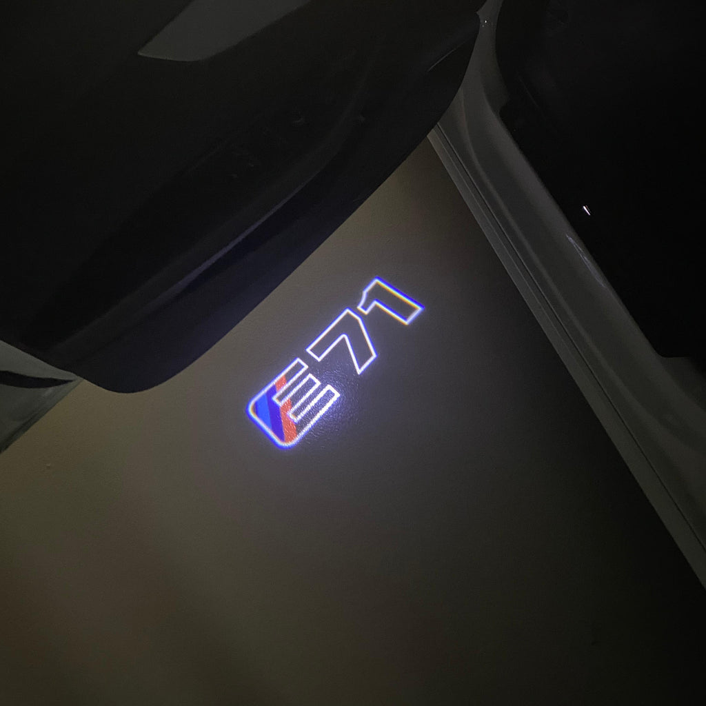 BMW X6 / X6M E71  LOGO PROJECTOT LIGHTS (quantity 1 = 1 sets/2 door lights) Nr.6024q0t0101