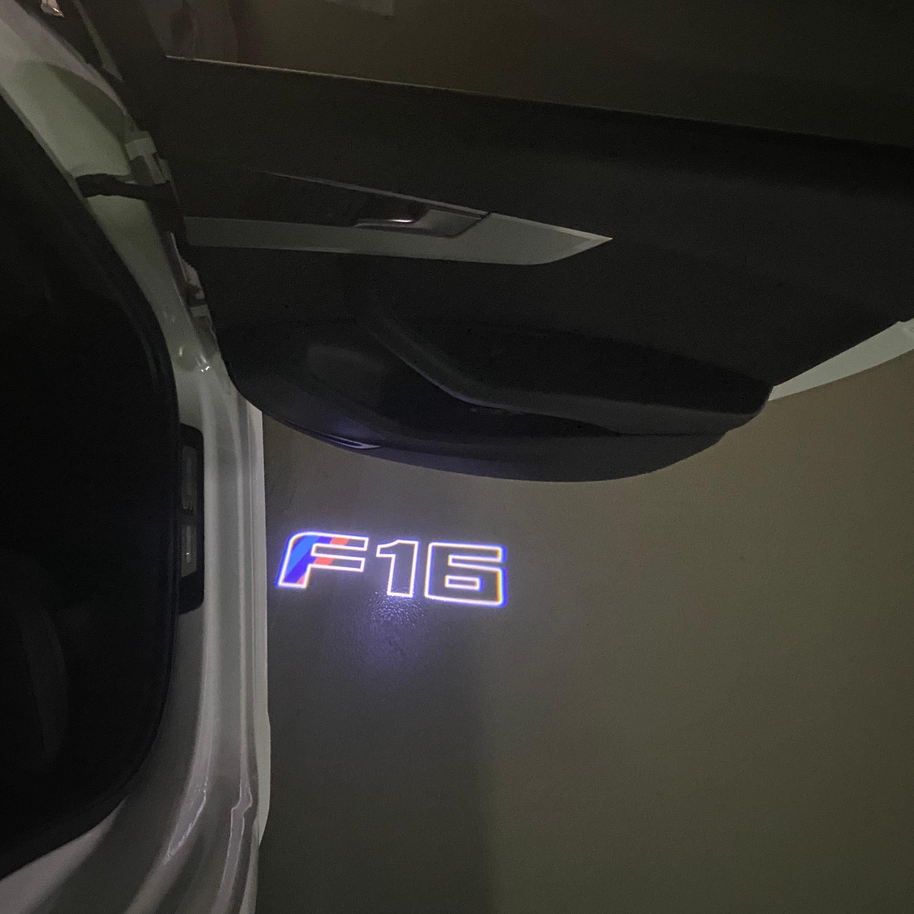 BMW X6 / X6M F16   LOGO PROJECTOT LIGHTS (quantity 1 = 1 sets/2 door lights) Nr.6024q0t10