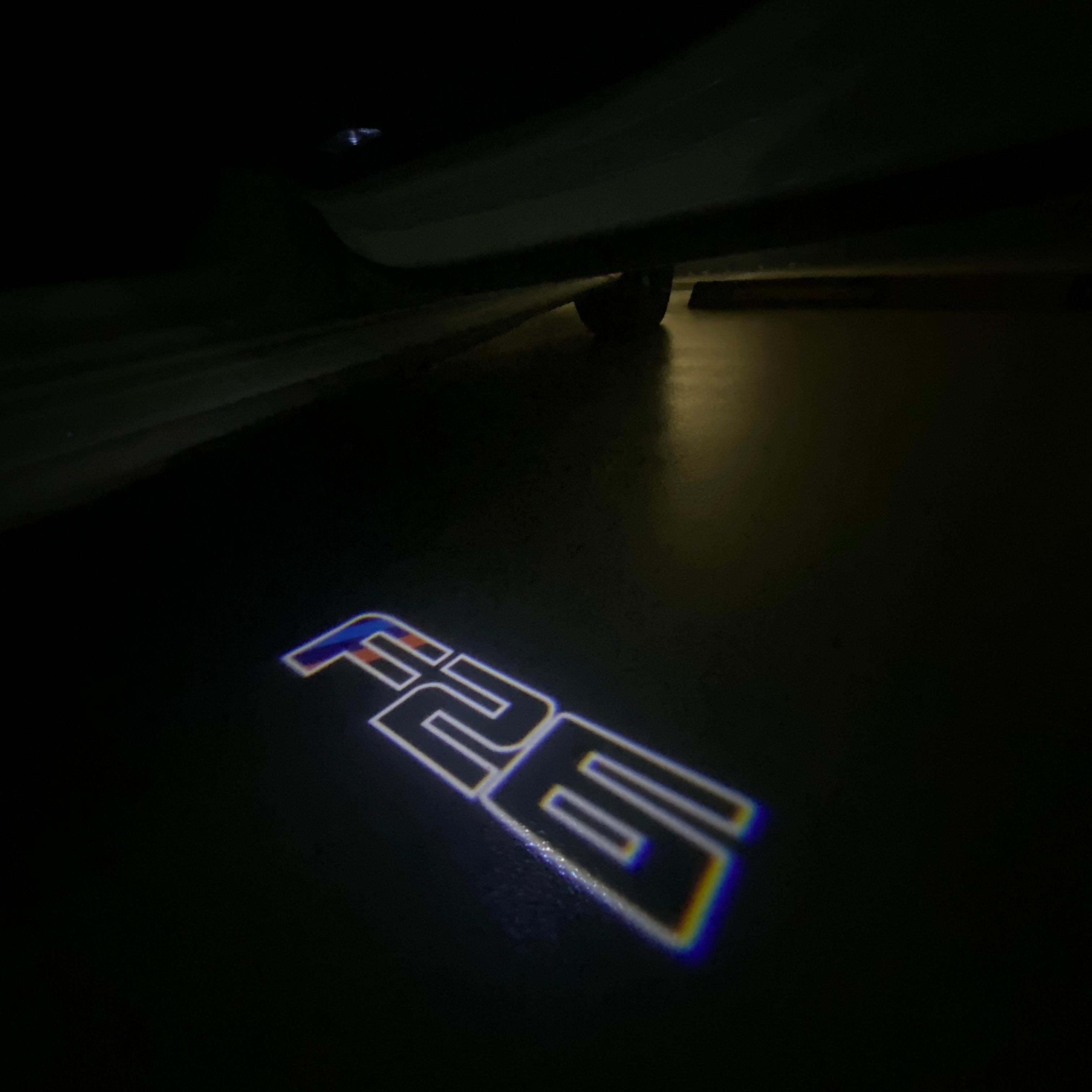 BMW X4 / X4M F26  LOGO PROJECTOT LIGHTS (quantity 1 = 1 sets/2 door lights) Nr.6024q0t04B7