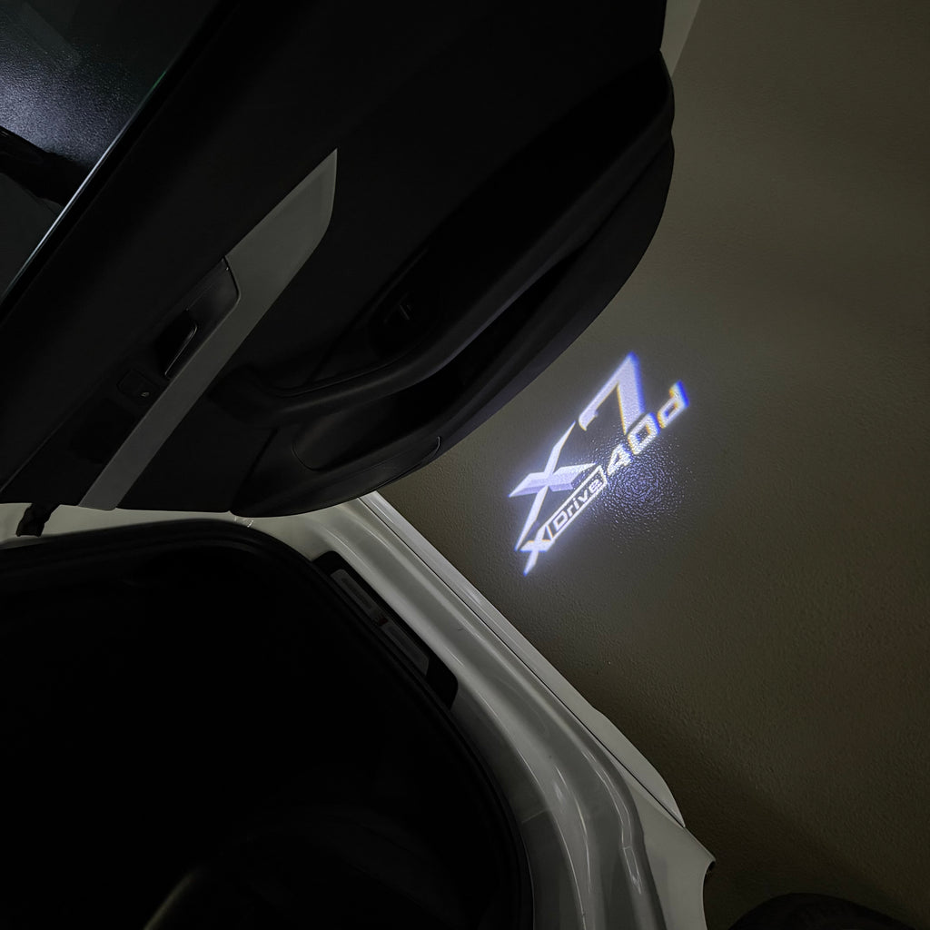 LUCES DE PROYECTOR DEL LOGOTIPO BMW M3 Nr.24 (cantidad 1 = 1 juegos / 2 luces de puerta)
