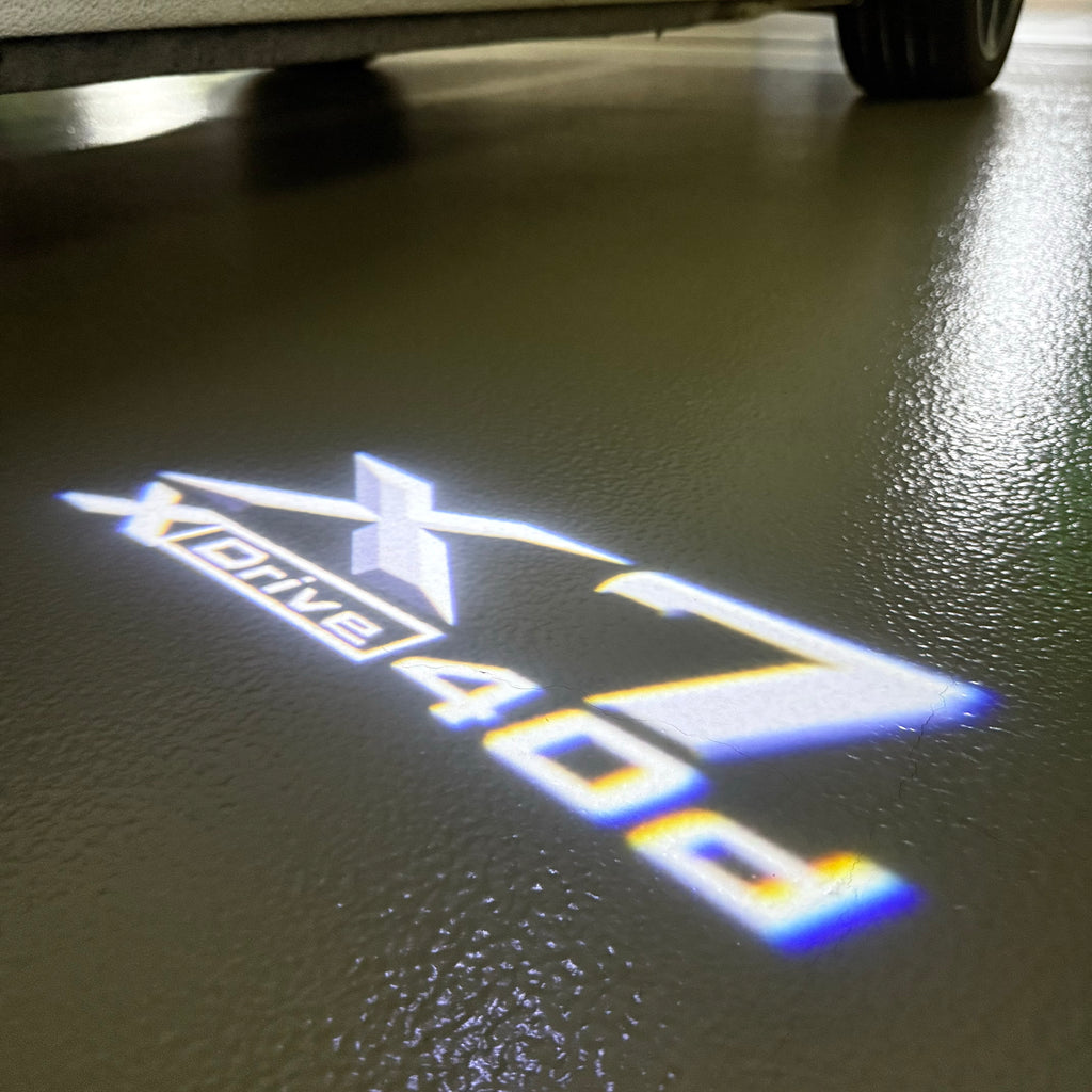 LUCES DE PROYECTOR DEL LOGOTIPO BMW M3 Nr.24 (cantidad 1 = 1 juegos / 2 luces de puerta)