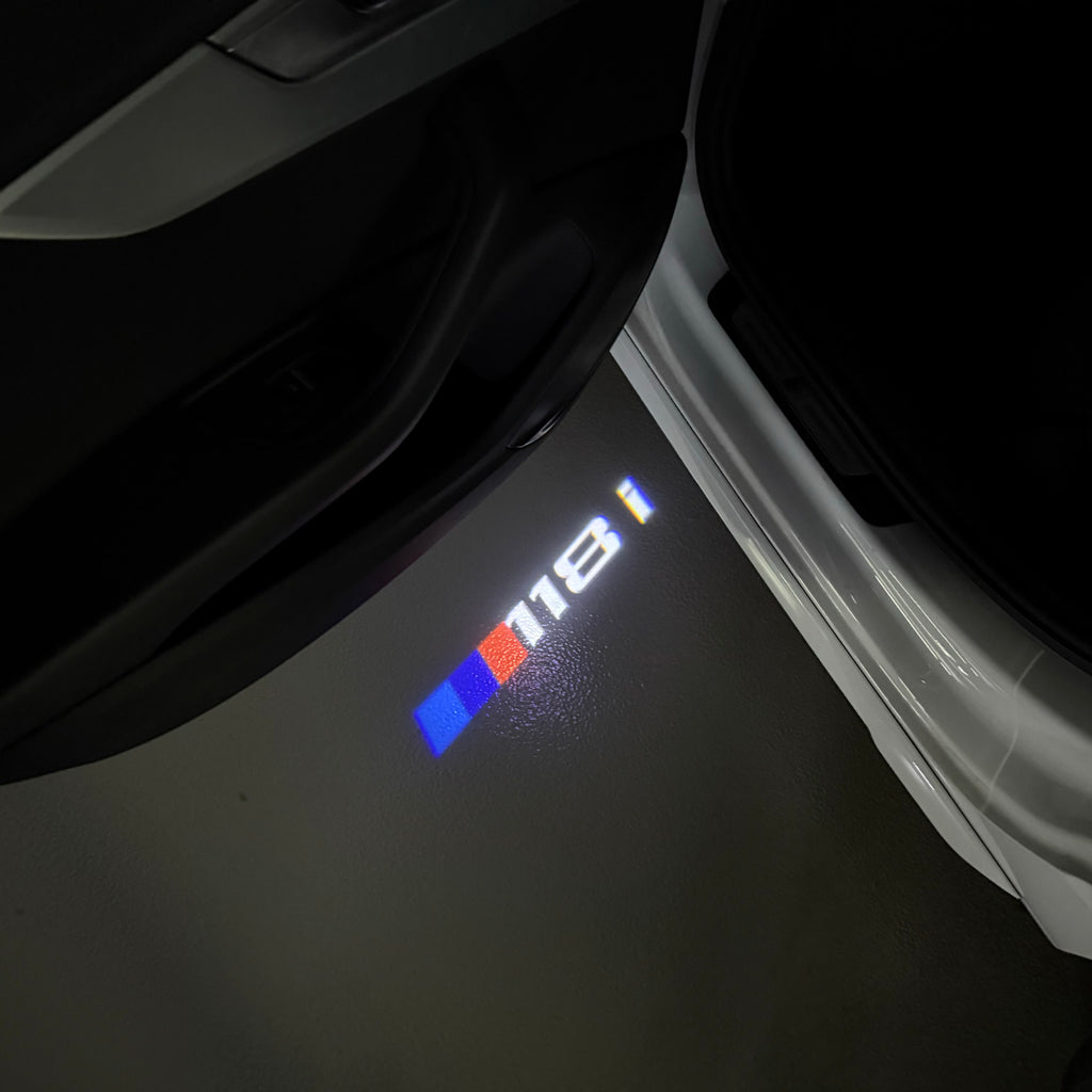 LUCES DE PROYECTOR DEL LOGOTIPO BMW M3 Nr.24 (cantidad 1 = 1 juegos / 2 luces de puerta)