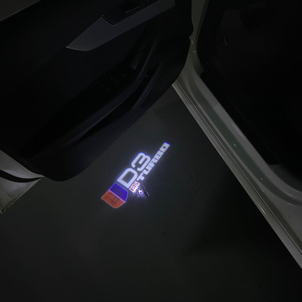 ALPINA  D3 Bi TURBO  LOGO PROJECTOT LIGHTS  (quantity 1 = 1 sets/2 door lights) Nr.07A27