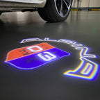 ALPINA D3  LOGO PROJECTOT LIGHTS  (quantity 1 = 1 sets/2 door lights) Nr.07A28