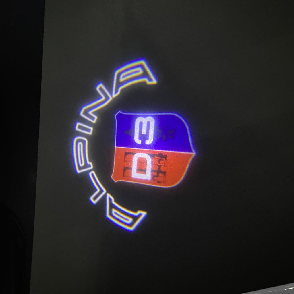 ALPINA D3  LOGO PROJECTOT LIGHTS  (quantity 1 = 1 sets/2 door lights) Nr.07A28