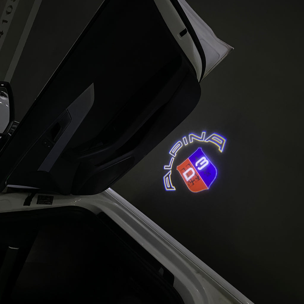 ALPINA D3  LOGO PROJECTOT LIGHTS  (quantity 1 = 1 sets/2 door lights) Nr.07A28